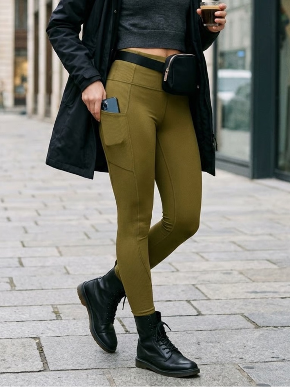 JOYLAB | Olive Green Active Leggings Sz S